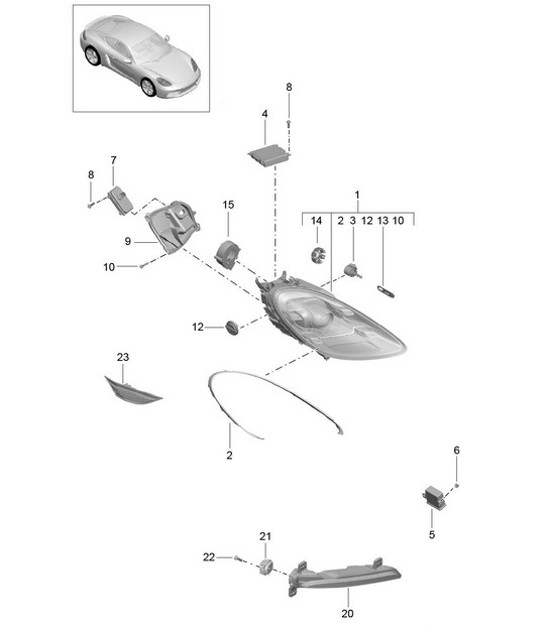 Diagram 905-003 Porsche Macan Turbo 2.9L V6 440 CV 