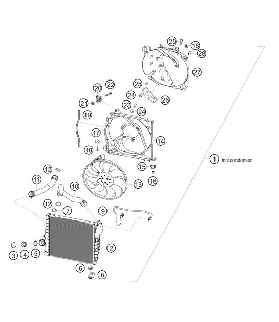 Diagram 1.1-17 Porsche 964 (911) C4 1989-93 Moteur