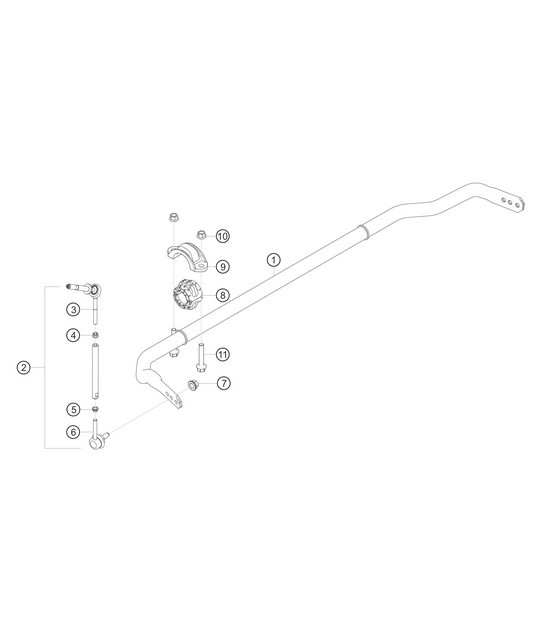Diagram 4.4-03 Porsche 996 GT3 MKI 1999-02 Front Axle, Steering