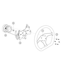 Steering wheel trackday 982 Cayman GT4 Clubsport 2019-2020