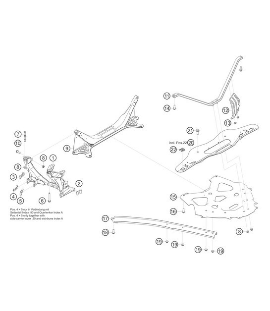 Diagram 5.5-01 Porsche Panamera 4S V6 Turbo 3.0L 4WD (420Hp) Rear Axle