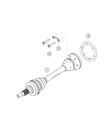 Drive shaft 982 Cayman GT4 Clubsport 2019-2020