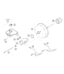 Cilindro de freno maestro trackday 982 Cayman GT4 Clubsport 2019-2020