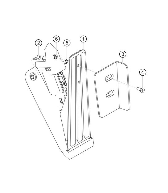 Diagram 7.7-03 Porsche 991 GT3 4.0L (500 Bhp) / GT3 RS 4.0L (520 Bhp) Hand Lever System, Pedal Cluster 