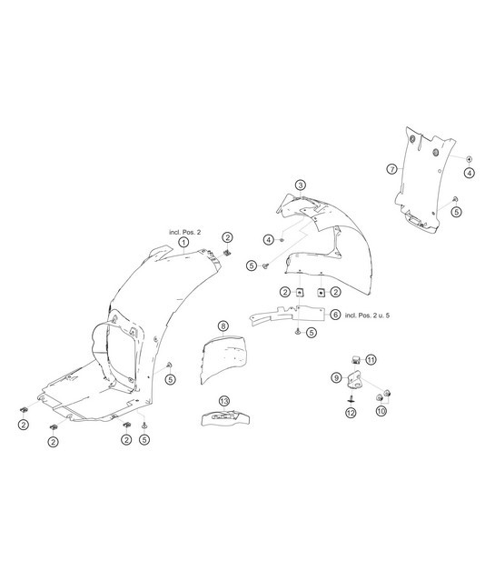 Diagram 8.8-11 Porsche Panamera Turbo V8 Executive Body