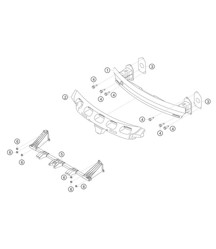 Traversa paraurti anteriore 982 Cayman GT4 Clubsport 2019-2020