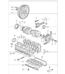 crankshaft 986 Boxster 1997-04