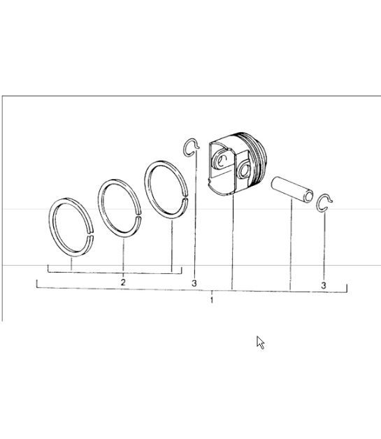 Diagram 102-05 Porsche Cayman 2.7L 987C 2006-08 Motore
