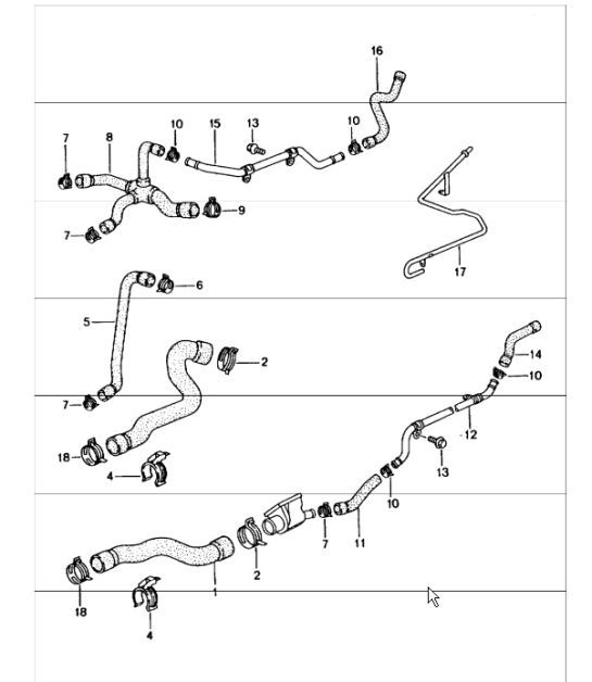 Diagram 105-05 Porsche Cayman 987C/981C（2005-2016 年） 引擎