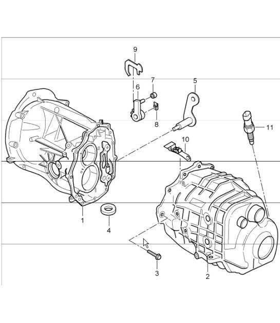 Diagram 302-07 Porsche Cayenne Turbo S 4.5L 2006>> Transmission