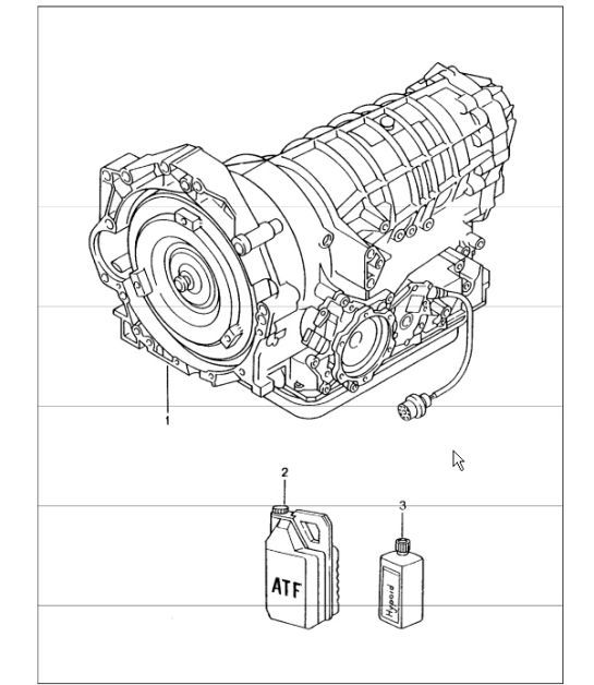 Diagram 320-00 Porsche Cayenne S/GTS 4.8L 2007>> Transmission