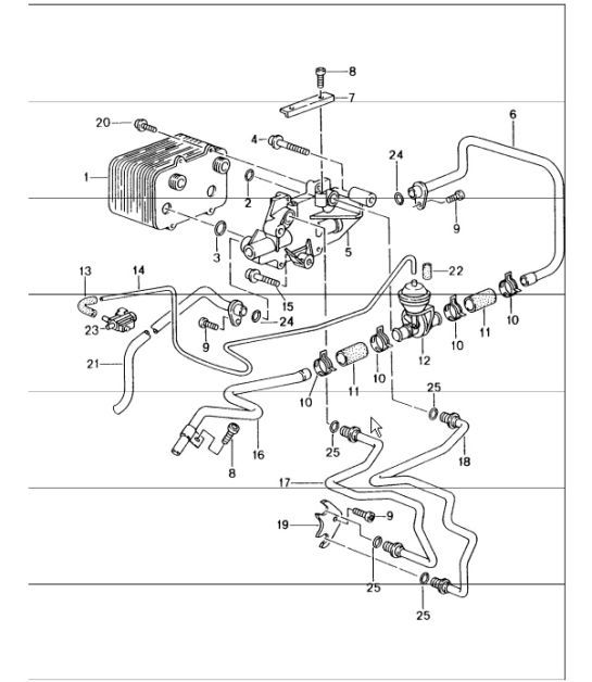 Diagram 360-00 Porsche Cayenne Turbo S V8 4.8L 汽油 550HP 传播