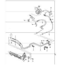 power steering lines 986 Boxster 1997-04