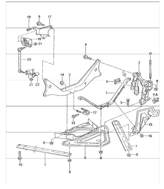 Diagram 501-01 Porsche 944 2.7L 8V 1988-89 