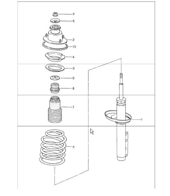 Diagram 502-00 Porsche 991 (911) MK2 2016-2019 Rear Axle