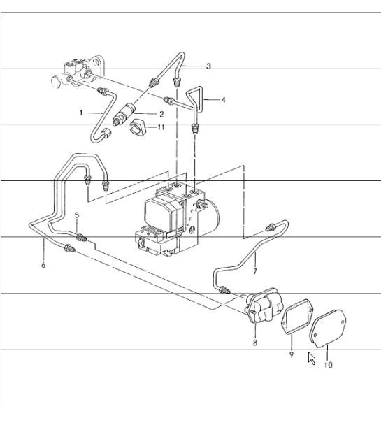 Diagram 604-05 Porsche 928GT 5.0L 1989-91 