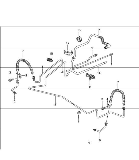 Diagram 604-15 Porsche Cayenne S V6 3.0L Hybrid 380HP Wheels, Brakes