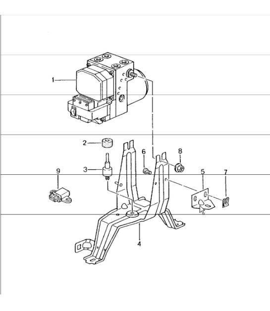Diagram 605-00 Porsche 996 C4S 3.6L 09/01-2005 Ruote, freni