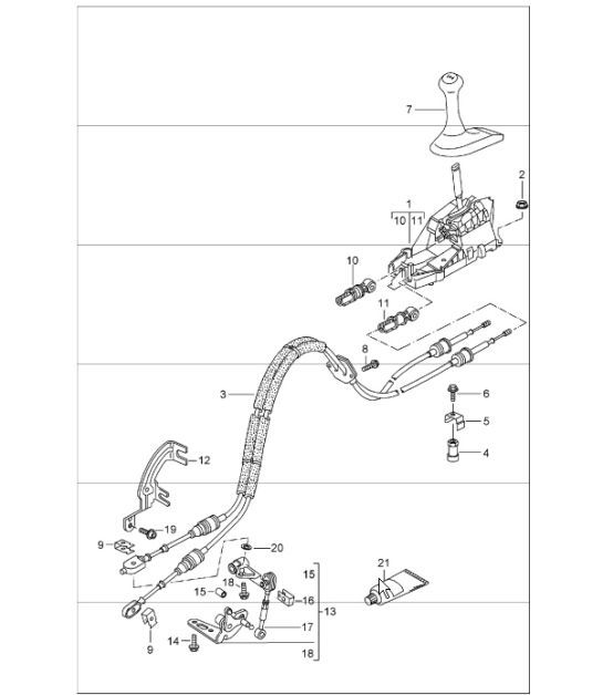 Diagram 701-00 Porsche 卡宴 Coupe E-Hybrid V6 3.0L 340Hp 