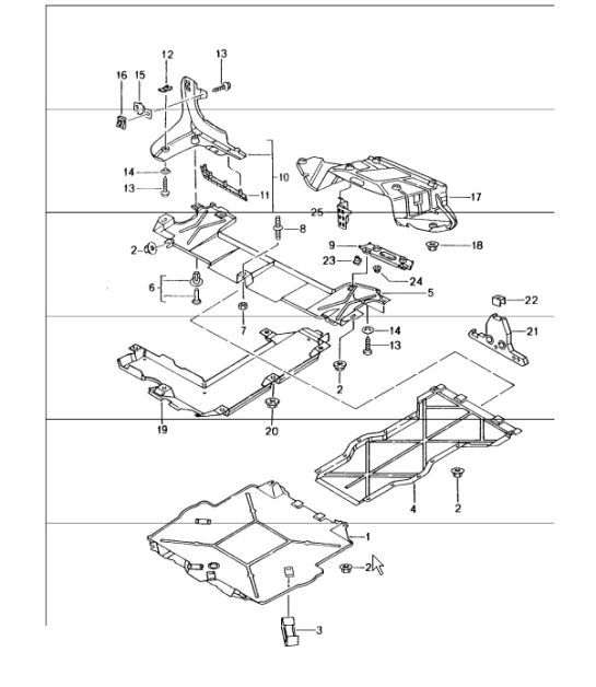 Diagram 801-70 Porsche 卡宴 3.6L 2007>>  车身
