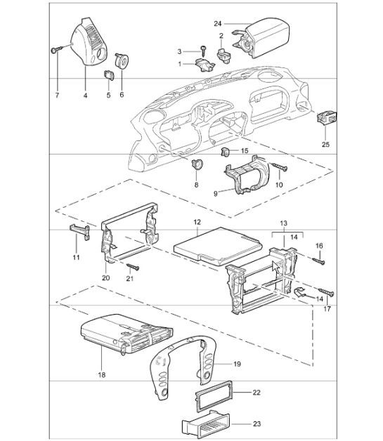 Diagram 809-02 Porsche Cayman 987C/981C (2005-2016) Body