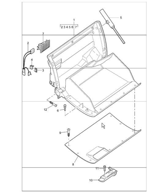 Diagram 809-03 Porsche 968 (1992-1995) Carrozzeria