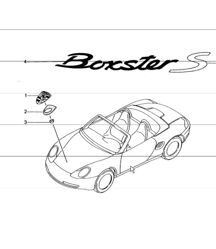 insignias 986 Boxster 1998-04