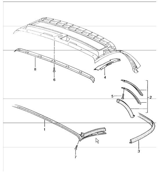 Diagram 811-10 Porsche 开曼 2.7L 987C 2006-08  车身