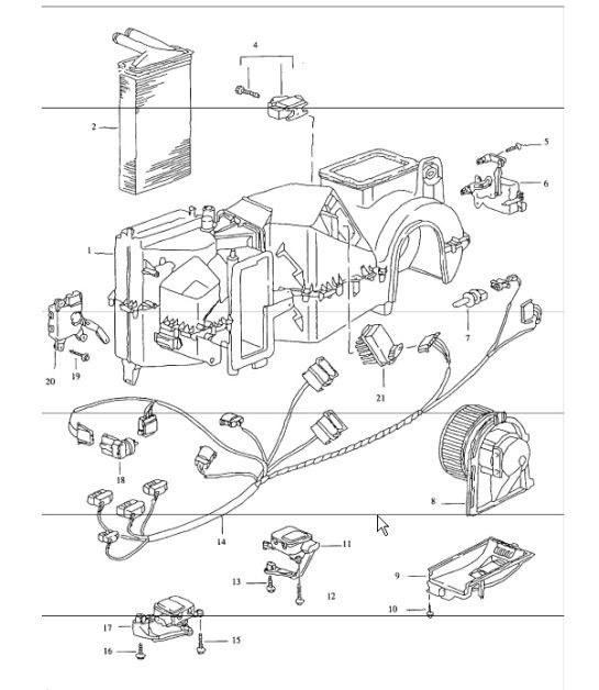Diagram 813-05 Porsche Boxster 987 3.2/3.4L 2005-08/08 Carrozzeria