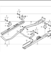 seat adjuster sports seat 986 Boxster 1997-04