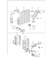 central electrical system dashboard 986 Boxster 1997-04