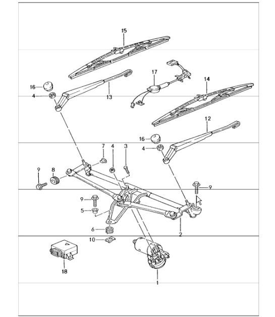 Diagram 904-00 Porsche Macan (95B) MK1 (2014-2018) Electrical equipment