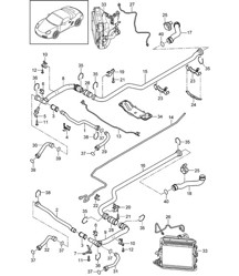 Water cooling 2 (Model: A120,A121) 987.2 Boxster/ Boxster 2009-12