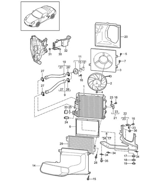 Diagram 105-015 Porsche 911 和 912（1965-1989） 引擎