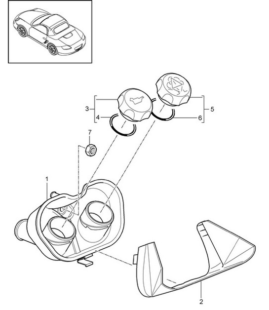 Diagram 105-022 Porsche 991 (911) MK1 2012-2016 Engine