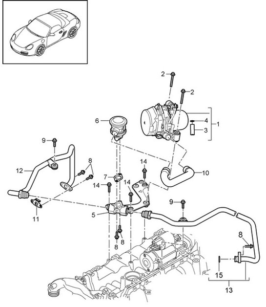 Diagram 108-005 Porsche 开曼718C(982C)2017>> 引擎