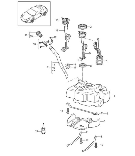 Diagram 201-000 Porsche Cayenne E-Hybrid V6 3.0L 470CV 