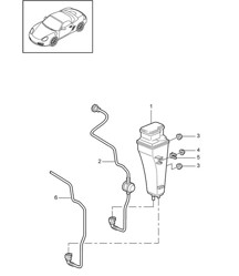 Contenedor de carbón activo 987.2 Boxster / Boxster S 2009-12