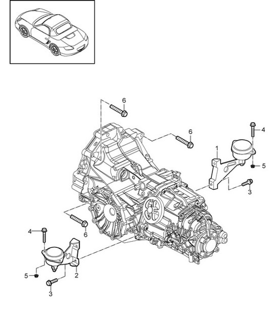 Diagram 306-000 Porsche Cayenne 3.2L V6 2003>> Transmission