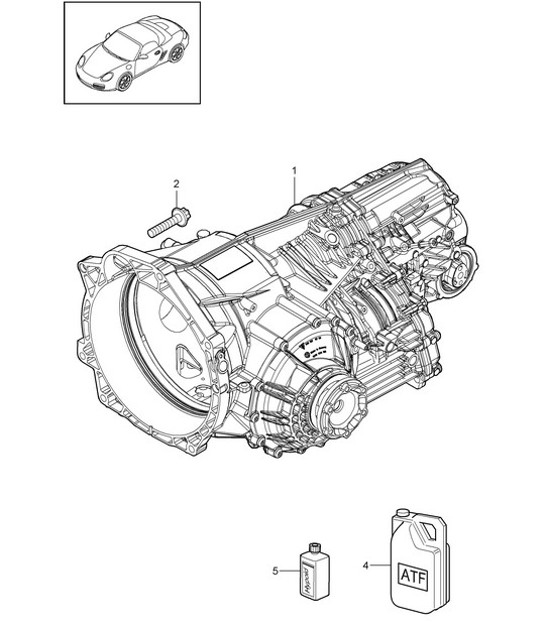 Diagram 320-000 Porsche Boxster 986/987/981 (1997-2016) Transmission