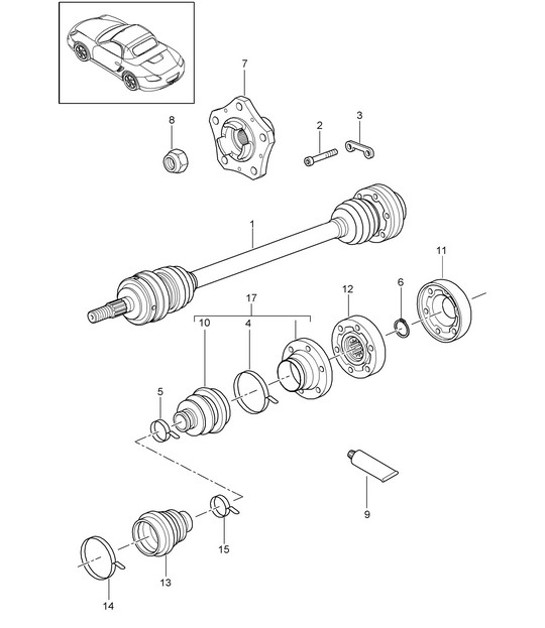 Diagram 501-005 Porsche Taycan Turbo S 