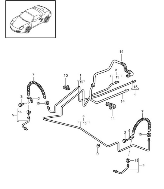Diagram 604-015 Porsche 9YA.2 Cayenne V6 3.0L Petrol 353Hp 2023>> 