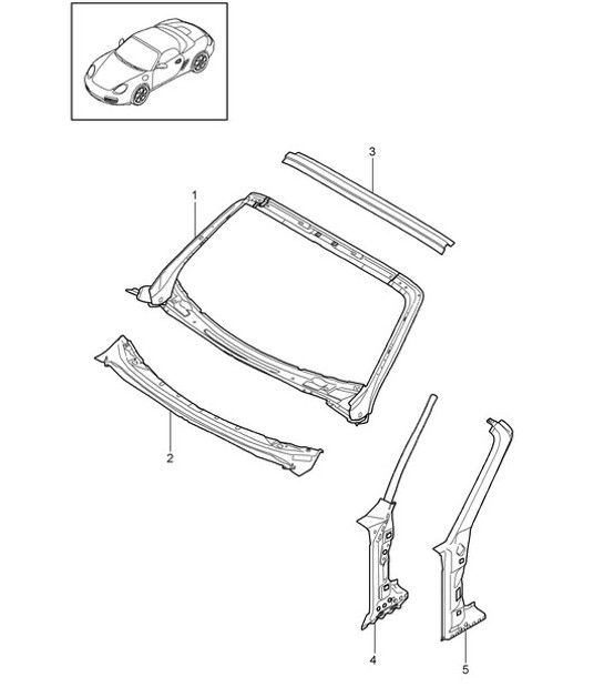 Diagram 801-045 Porsche 996 C2 3.6L 09/01-2005  车身