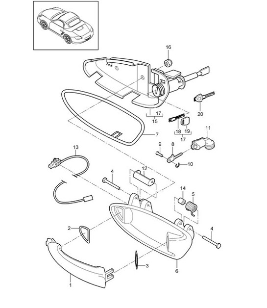 Diagram 804-020 Porsche 996 C2 3.6L 09/01-2005 Carrozzeria