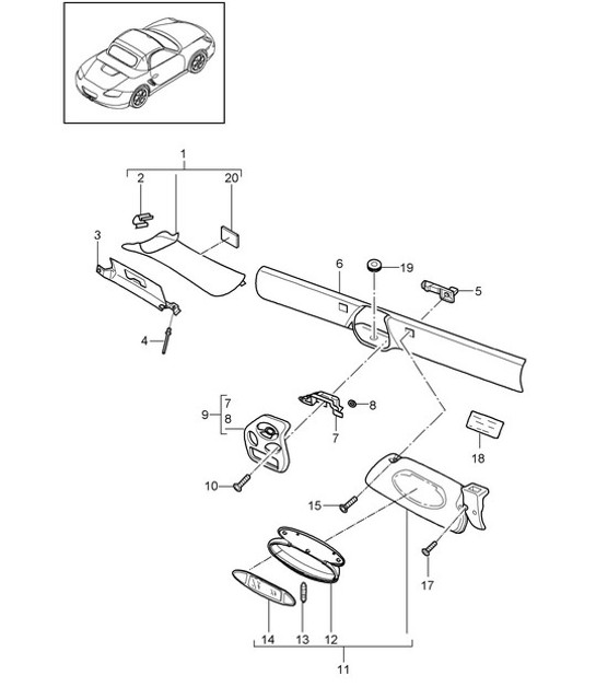 Diagram 807-009 Porsche Taycan (9J1) MK2 2024>> 