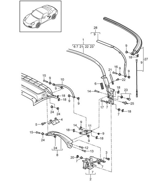 Diagram 811-005 Porsche Cayenne 3.6L 2007>> Carrozzeria