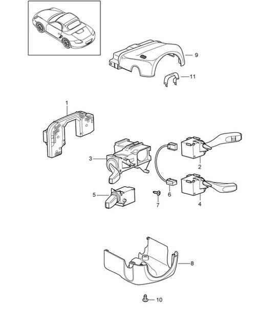 Diagram 903-010 Porsche 卡宴 E-Hybrid V6 3.0 升 V6 340 马力 