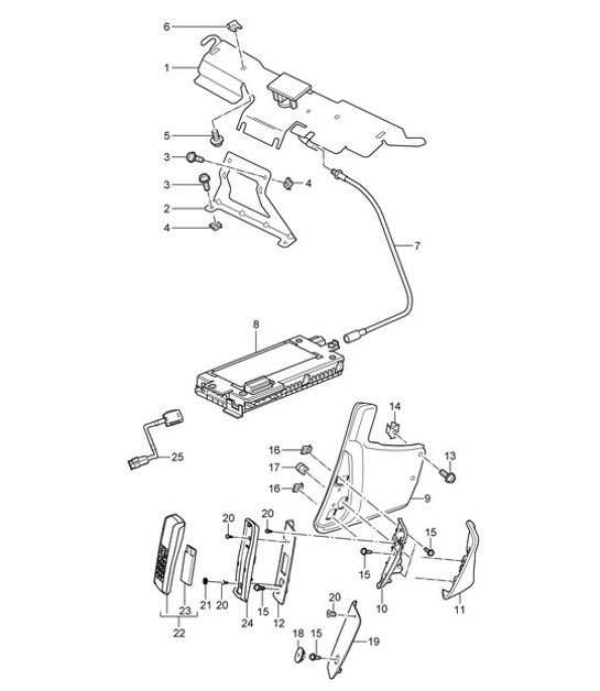 Diagram 911-010 Porsche 928S2 4.7L 1984-86 