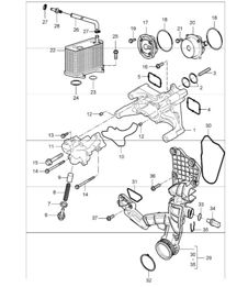 oil pump tandem pump 987 Boxster / 987 Boxster S 2005-08