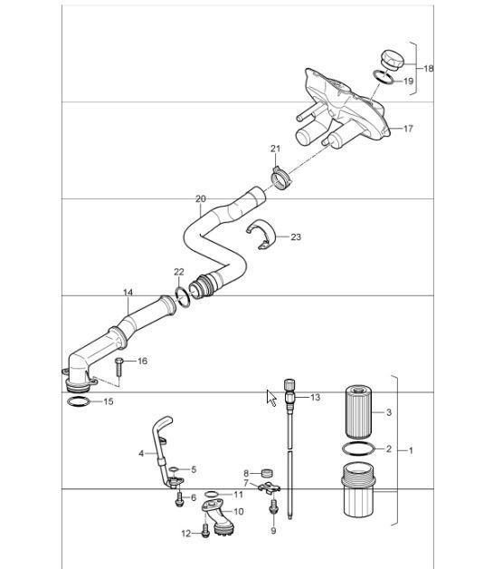 Diagram 104-06 Porsche 993 (911) C2S 1994-97 Engine